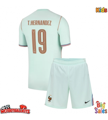 France Theo Hernandez #19 Replica Away Stadium Kit for Kids World Cup 2026 Short Sleeve (+ pants)